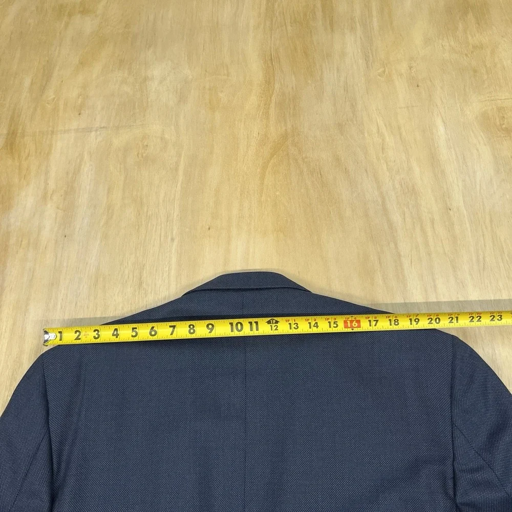 Vintage Brooks Brothers Double Breasted‎ Blazer Mens 45L Long Wool Navy Ventless
